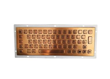 Materiale dorato dell'acciaio inossidabile della tastiera del supporto del pannello con la soluzione del chiosco del supporto del pannello